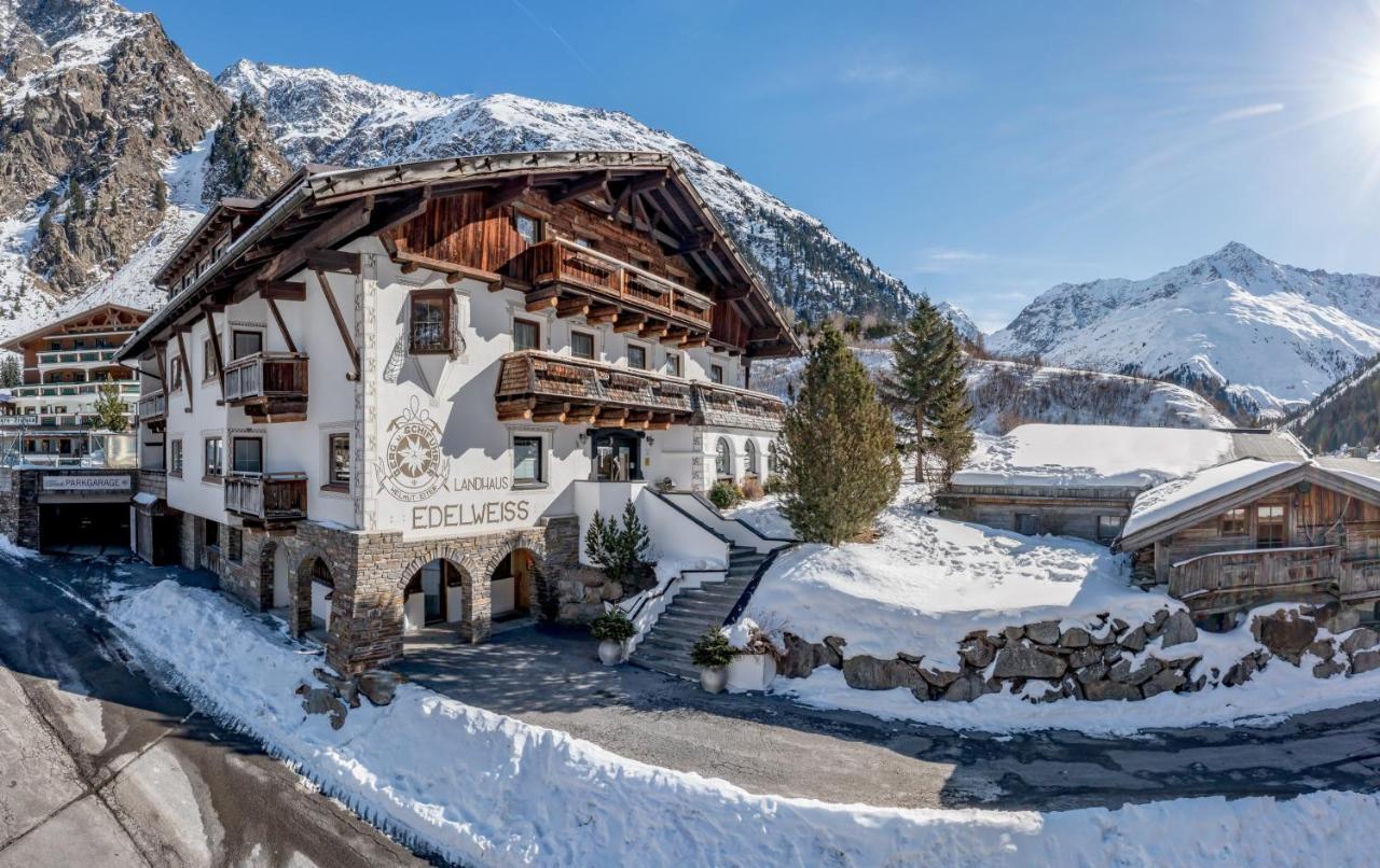 Landhaus Edelweiss Sankt Leonhard im Pitztal Bagian luar foto
